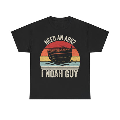 Noah Guy T-Shirt — "Need an Ark? I Noah Guy" Vintage Christian Humor Tee
