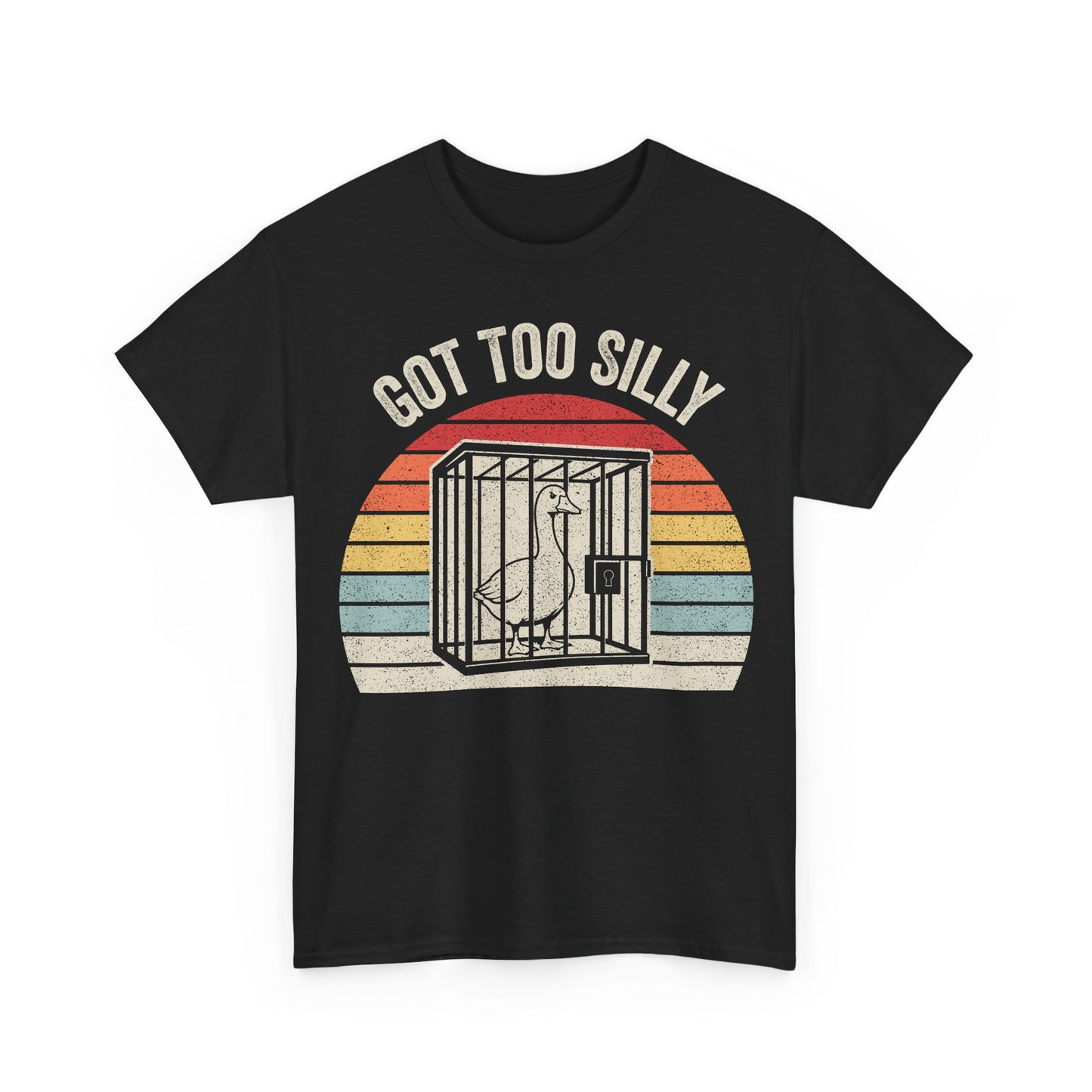 Got Too Silly T-Shirt — Vintage Parrot Cage Retro Graphic Tee