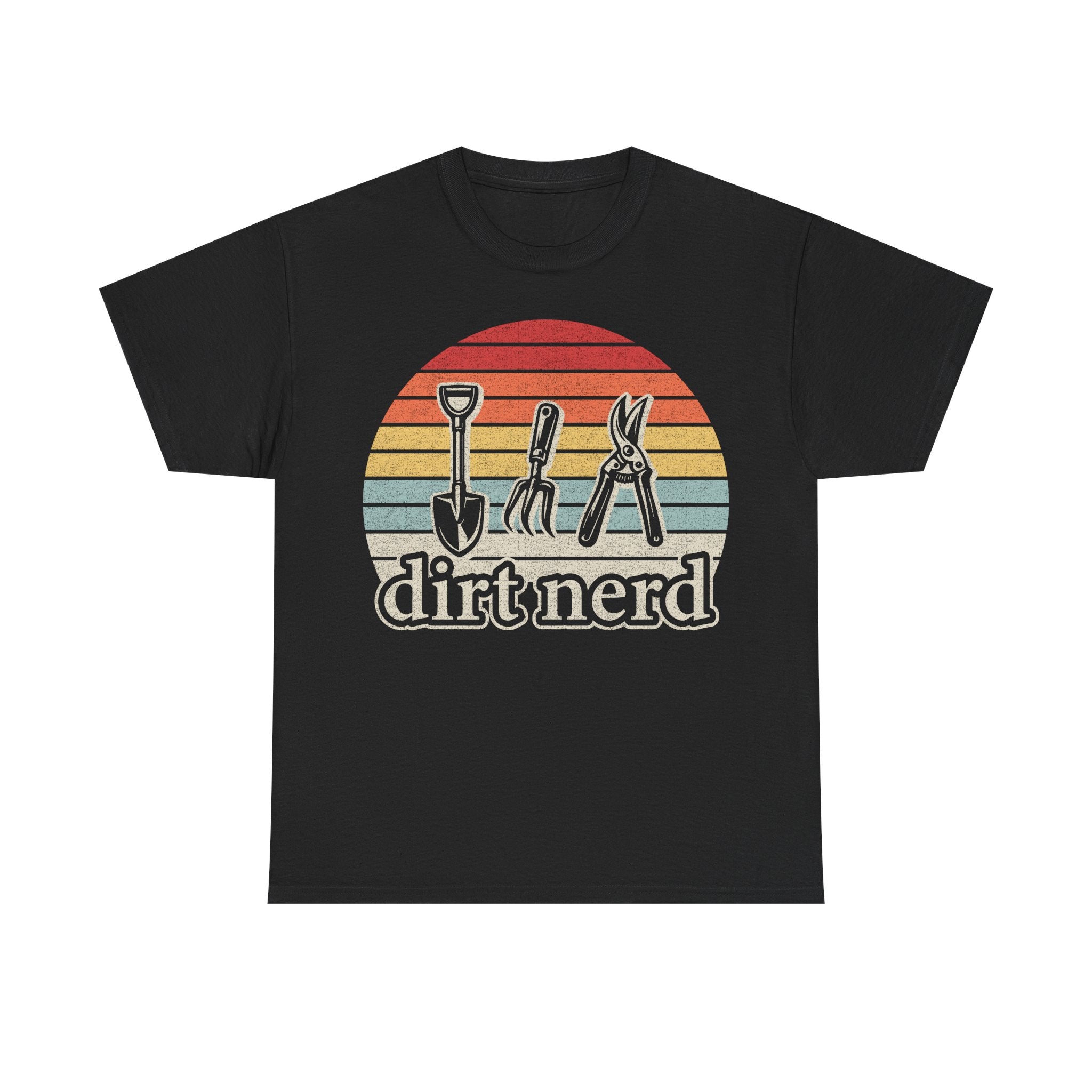 Dirt Nerd T-Shirt — Retro Gardening Tools Tee for Plant Lovers