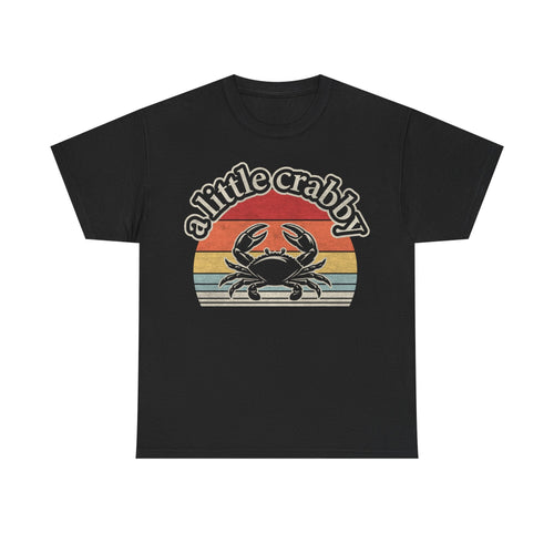A Little Crabby Vintage Sunset T-Shirt - Vinteege