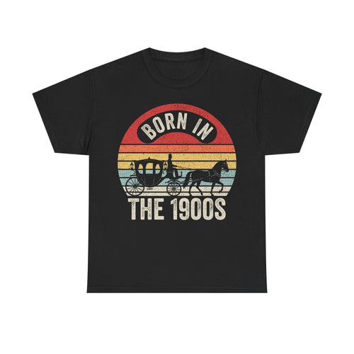 Born in the 1900s Vintage Horse & Buggy Tee - Vinteege