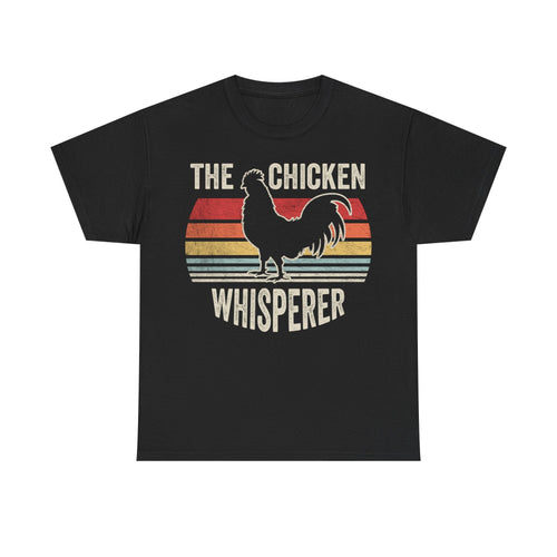 Chicken Whisperer T-Shirt — Retro Rooster Farm Tee - Vinteege