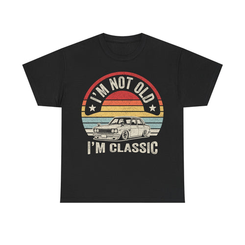 Classic Car Tee — "I'm Not Old, I'm Classic" Retro Vintage Racing Shirt - Vinteege