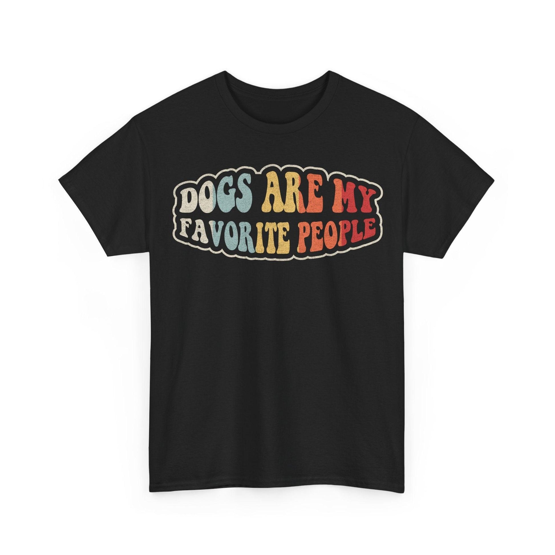 Dogs Are My Favorite People funny dog lover design with retro vintage lettering