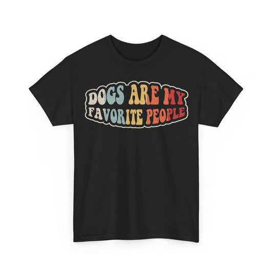 Dogs Are My Favorite People funny dog lover design with retro vintage lettering