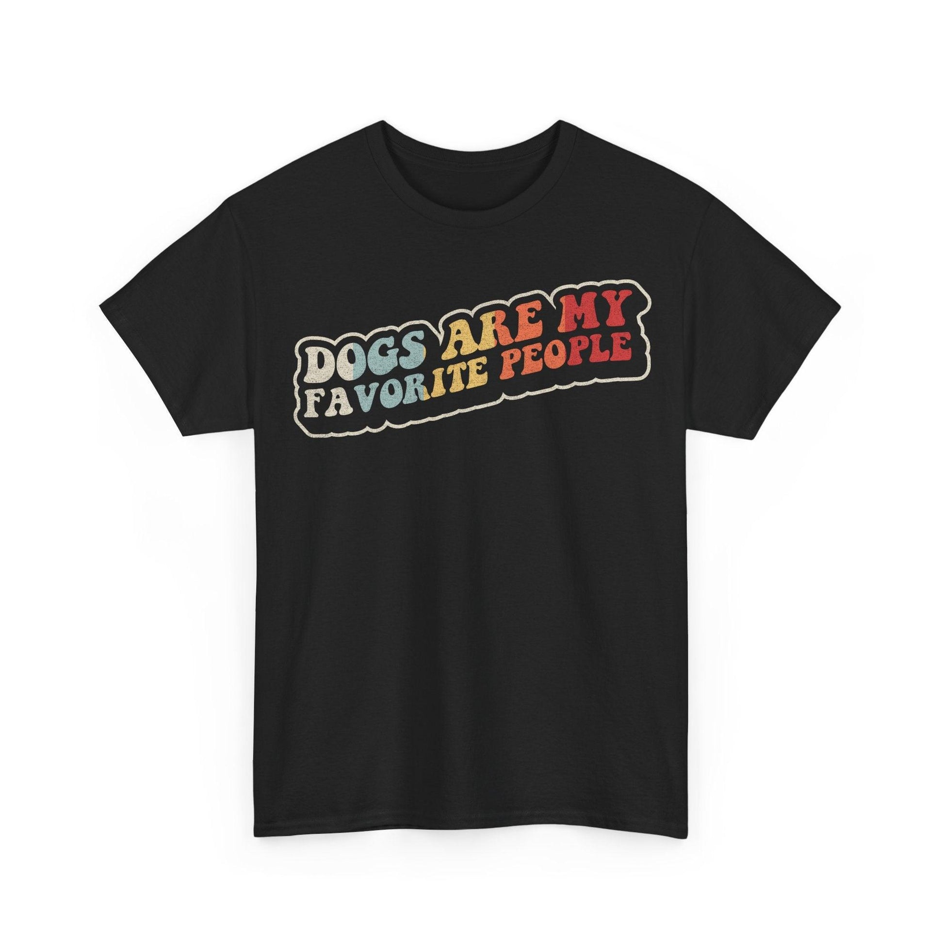 Dogs Are My Favorite People funny dog lover design with retro vintage lettering