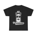 T-shirt, black, No Probllama graphic: white distressed text above a sunglasses-wearing llama