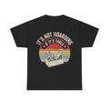 T-shirt, black with retro circular toolbox graphic and the slogan It's Not Hoarding If It's Tools